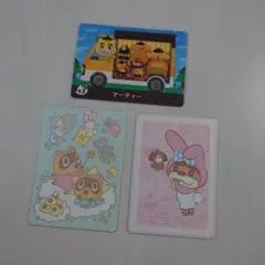 amiboカード　どうぶつの森　サンリオ　マーティー　シール2枚つき