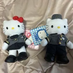 ハローキティ ぬいぐるみストラップ 制服キティ 足長キティ 1997年製