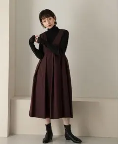 【 KBF 】ケービーエフ「 WEB限定 」BIGプリーツジャンパースカート