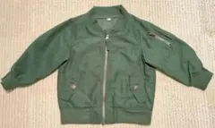 西松屋 アウター ブルゾン ジャケット グリーン カーキ 薄手 長袖 95