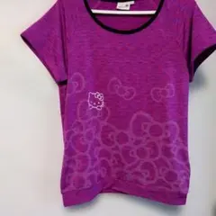 ハローキティ 半袖Tシャツ 紫のサムネイル