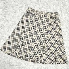 BURBERRY LONDON ノバチェック シフォン プリーツスカート 7 - メルカリ