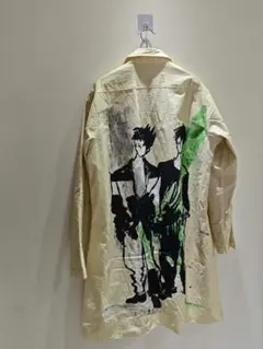 ヨウジヤマモト 双子星油絵 リネンコート M 極美品