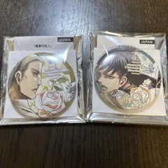 進撃の巨人 Anique Flower Series トレーディング缶バッジ