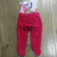 新品☆足つきパンツと靴下set