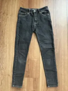 スキニーデニム パンツ ブラック レディース　SS
