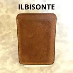 イルビゾンテ レザー パスケース　ブラウン　ILBISONTE