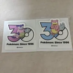 ポケモン 30周年記念 ヤドン ステッカー 3種セット - メルカリ