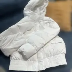 GAP フード付きダウンコート XXS ホワイト