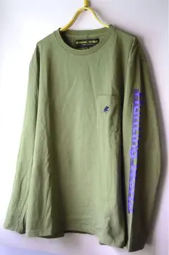 HUNTING WORLD ロンT 長袖 Tシャツ XL カーキグリーン