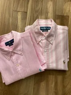 Ralph Lauren ラルフローレンメンズ半袖シャツ 2枚セット