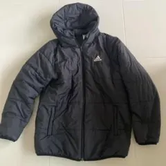 adidas フード付き中綿コート 160/80 黒