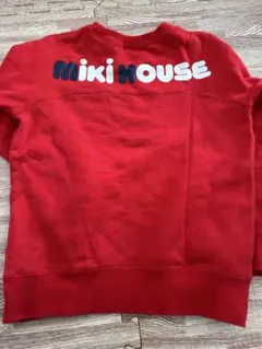 ミキハウス　バックロゴトレーナー