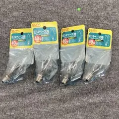 ELPA G-701H(C) E14 40W シャンデリア球 4個海外照明器具用