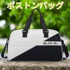 ボストンバッグ 大型収納口 シューズ収納 大容量 旅行バッグ トラベルバック 黒