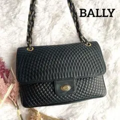 希少⭐︎BALLY 濃紺 キルティング 2way ハンドバッグ ショルダーバッグ