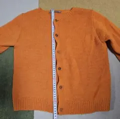 45rpm キレイなオレンジ色のカーディガン