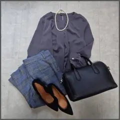 オフィスカジュアル オールシーズン セットアップ 2点セットコーデ売りテーパード