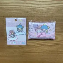 リトルツインスターズテッシュケース&お名前ワッペン