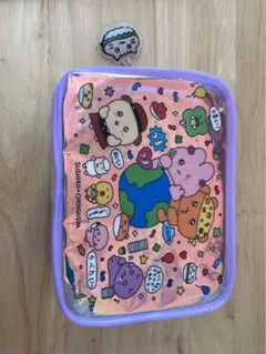 スシローコラボ限定　 チェゴジム クリアポーチ パープル