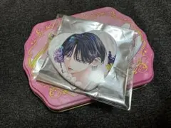 栢 きらきらハート型缶バッジ