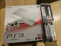 SONY PlayStation3 CECH-4000B LW+ソフト11本