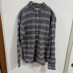 GLOBAL WORK ソフトタッチフランネルシャツ S
