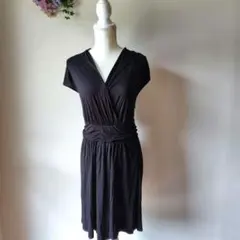 a036　ロペ　ワンピース　９(M)サイズ　ブラック　古着