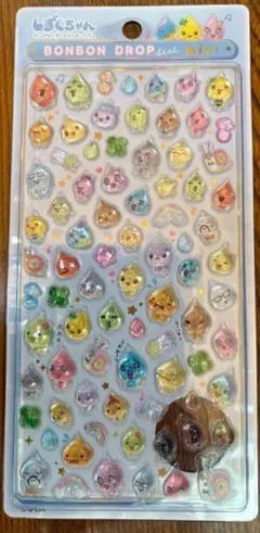 正規品 しずくちゃん ボンボンドロップシールミニ 森の仲間たち