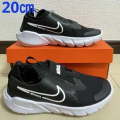 ①新品ナイキNIKE☆フレックスランナー20㎝ブラック/ホワイトフォト002