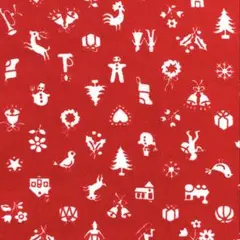 ヴィンテージ 激レア USAコットン VIP クリスマス 赤×白