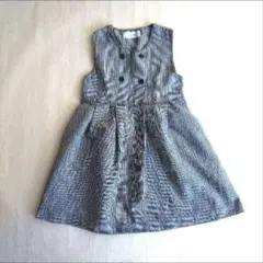 チェック柄ノースリーブワンピース