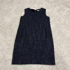 M-PREMIER エムプルミエ ノースリーブワンピース ツイードワンピース