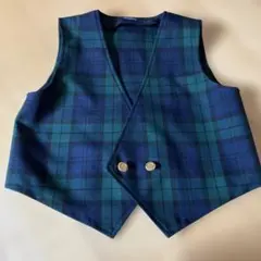 Seagullkids チェック柄 ベスト 120