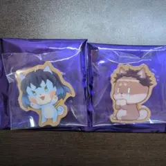 鬼滅の刃　アニマルクッキーバッジ　嘴平伊之助　悲鳴嶼行冥