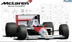 フジミ GP1 マクラーレンHonda MP4/5 スペインGP モナコGPのサムネイル