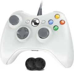 360 コントローラー USB ゲームパッド Xbox 有線　ホワイトzy