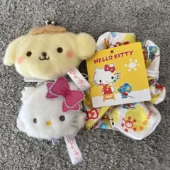 【Sanrio】 サンリオ フェイスがま口　シュシュ　最終値下げ①