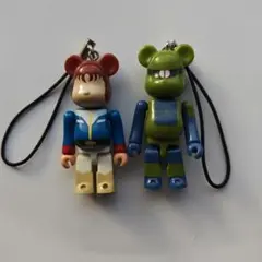 機動戦士ガンダム　ベアブリック　ザク　アムロ・レイ　キーホルダー　２体セット