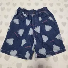 バースデイフタフタディズニーベイマックスハーフパンツデニムパンツ120サイズ