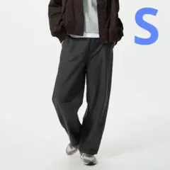 ユニクロ ジャージーカーブパンツ S ダークグレー