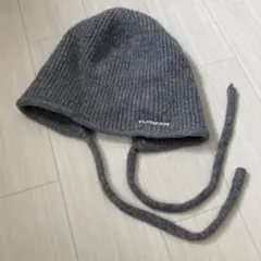 YIJINFAN グレー ニット帽 ひも付き