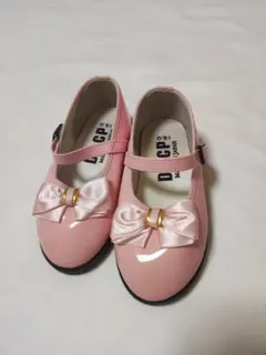 ピンク フォーマルシューズ リボン付き　15cm　入園式　結婚式　七五三