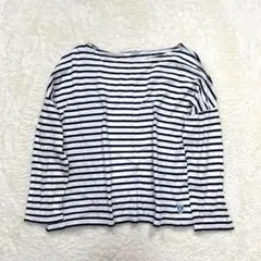 【オーシバル】長袖シャツ ボーダー カジュアル ロゴ 綿100% オフィカジ