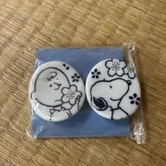スヌーピー茶屋　陶器製 箸置き 2個セットのサムネイル