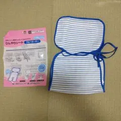 【保冷剤無し】西松屋 ひんやりシート ブルーボーダー
