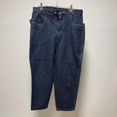 デニムパンツ インディゴブルー　コジマデニム　サルエルシルエット　サイズMのサムネイル
