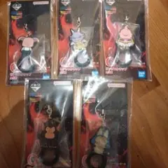 一番くじ　ドラゴンボール　リングストラップ５種セット
