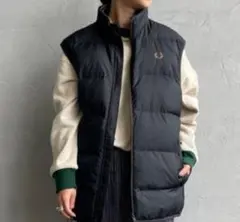 フレッドペリー ブラック ダウンベスト　新作