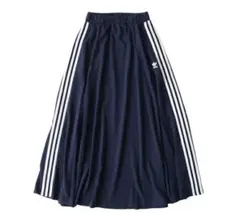 adidas originals ロングスカート ネイビー